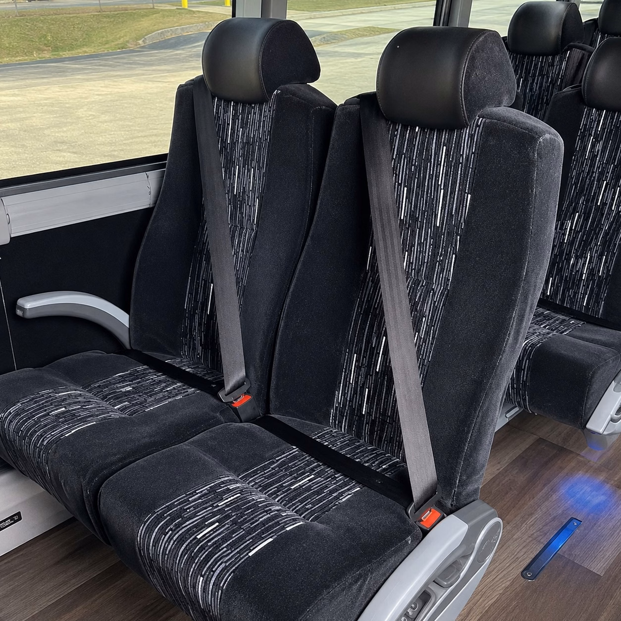 nampa charter bus rental interior