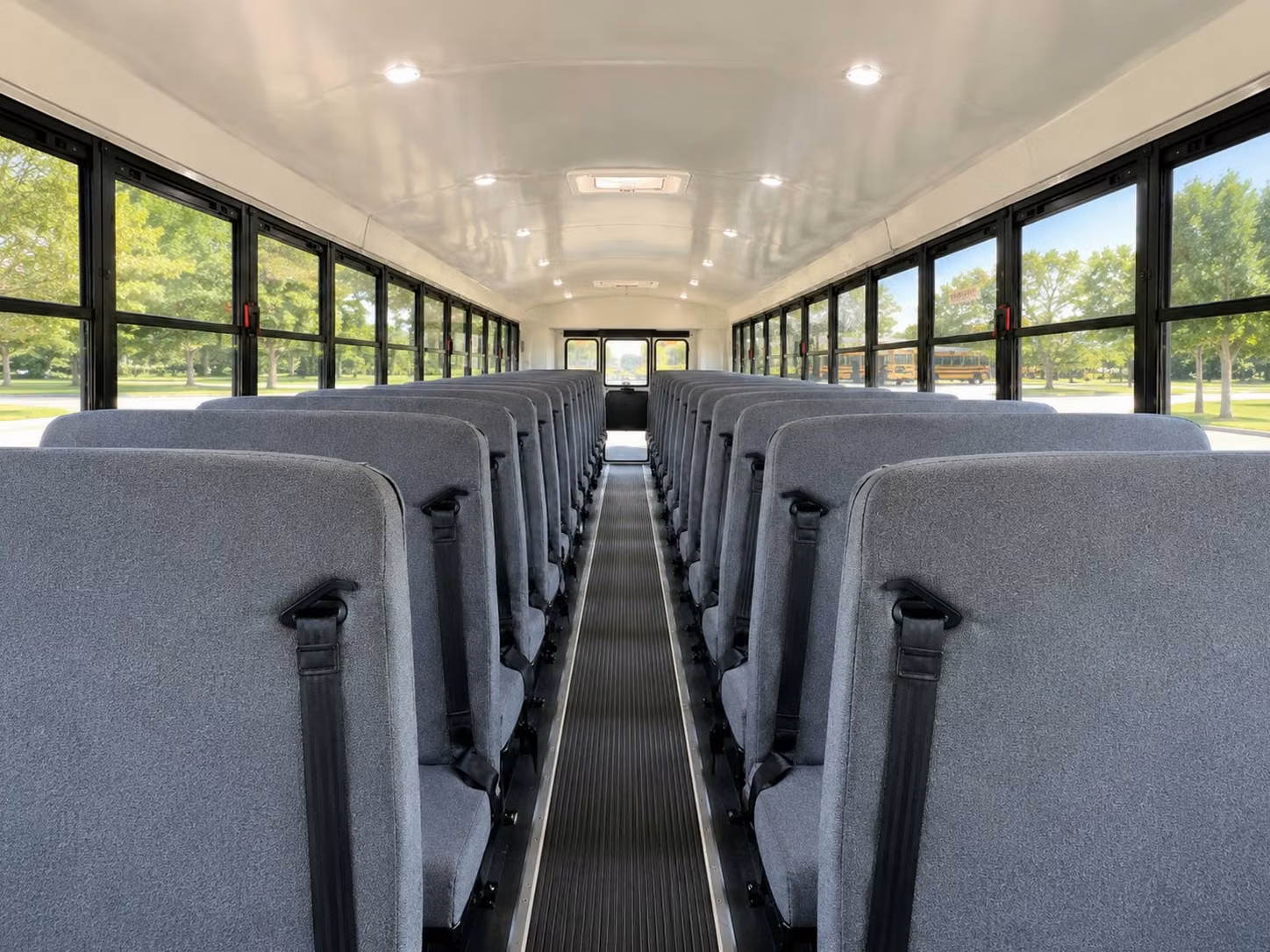 school bus interior